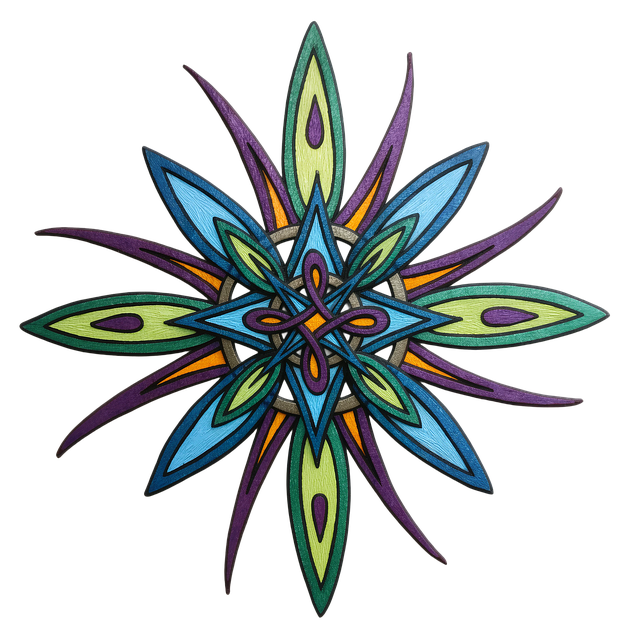 Mandala, Abstrakte Kunst, Farbige Tinte