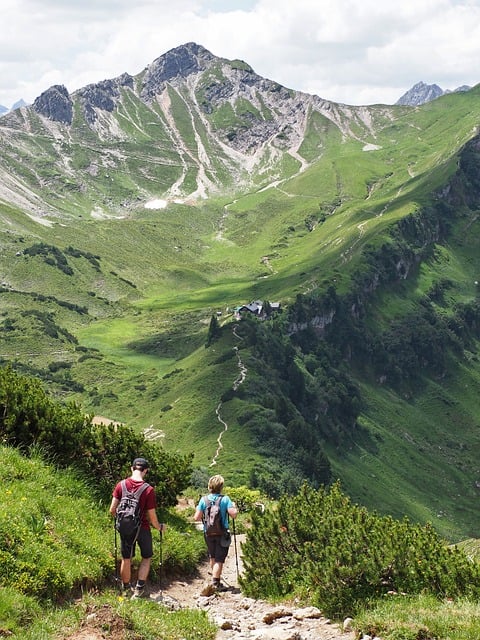 Free Hiking Mountains photo and picture