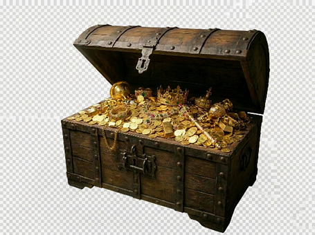 Сокровище, Сундук, Золото, Монеты