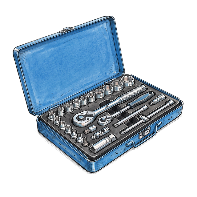 Free tool toolbox ratchet illustration
