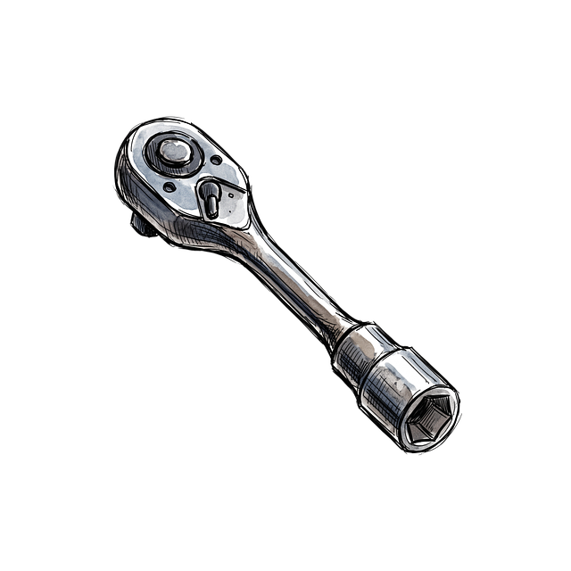 Free ratchet tool metal illustration