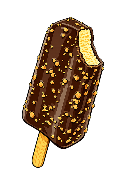 Free ice chocolate summer vector