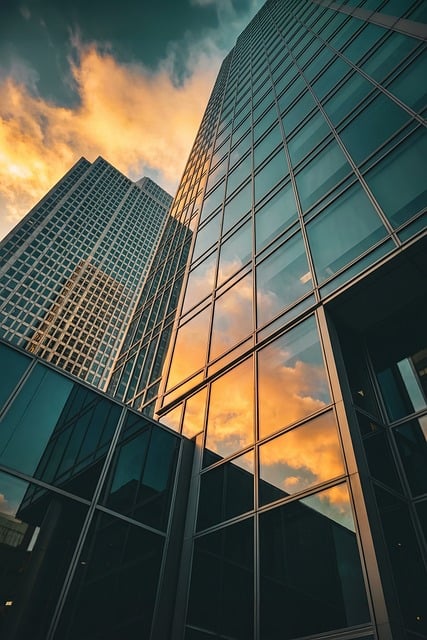 Free skyscraper architecture modern illustration