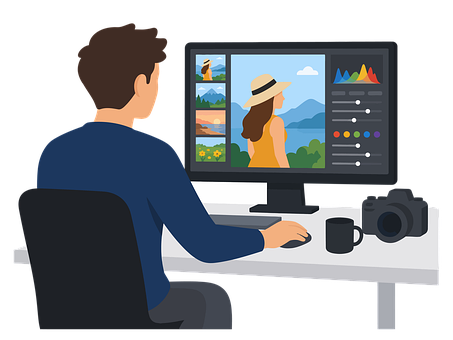 Fotobearbeitung, Grafikdesign, Fotograf
