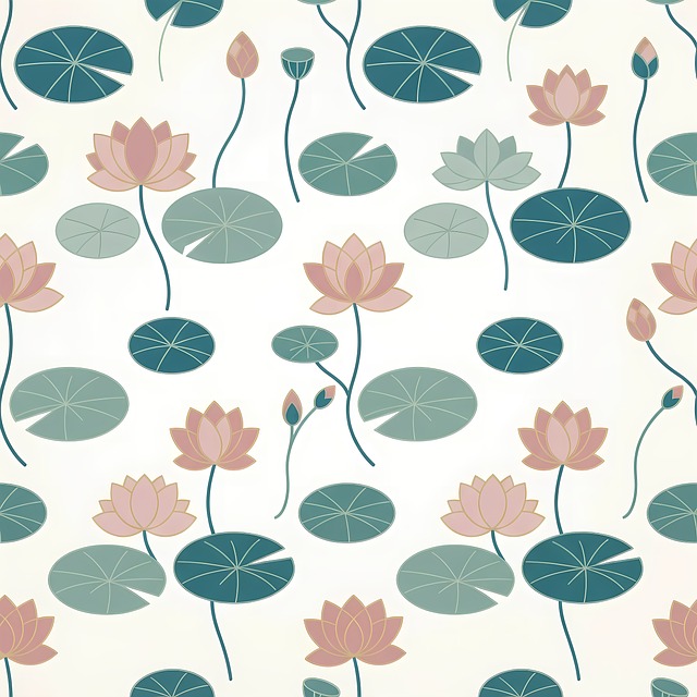 Free pattern seamless lotus illustration