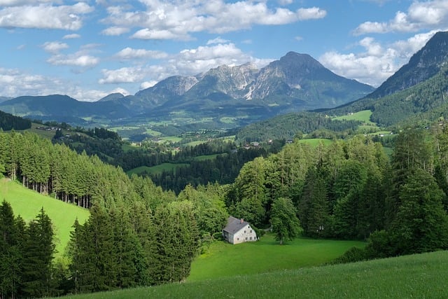 Montanha, Panorama, Vale, Prado