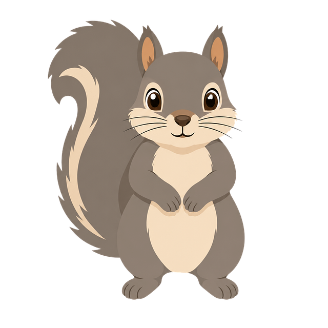 Free squirrel cute forest vector