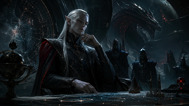 Free Mysterious Figure Space Empire illustration and picture