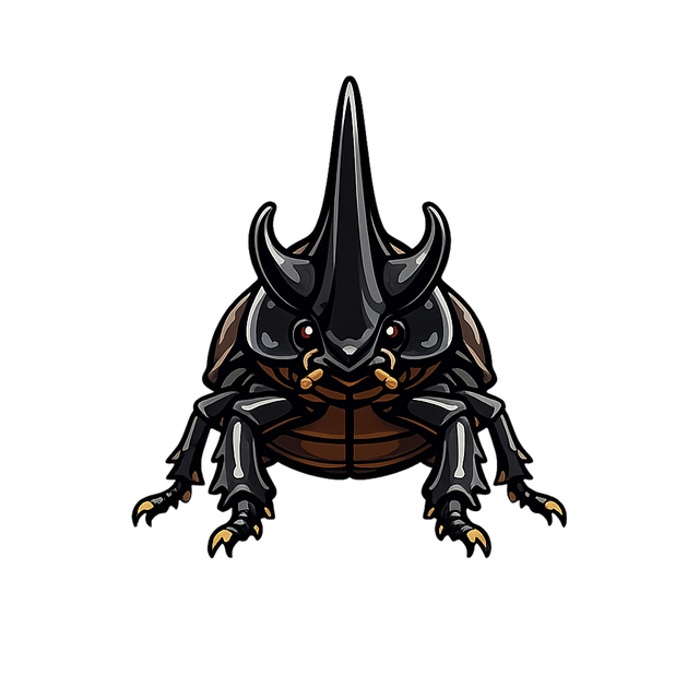 Free rhinoceros beetle beetle horned illustration