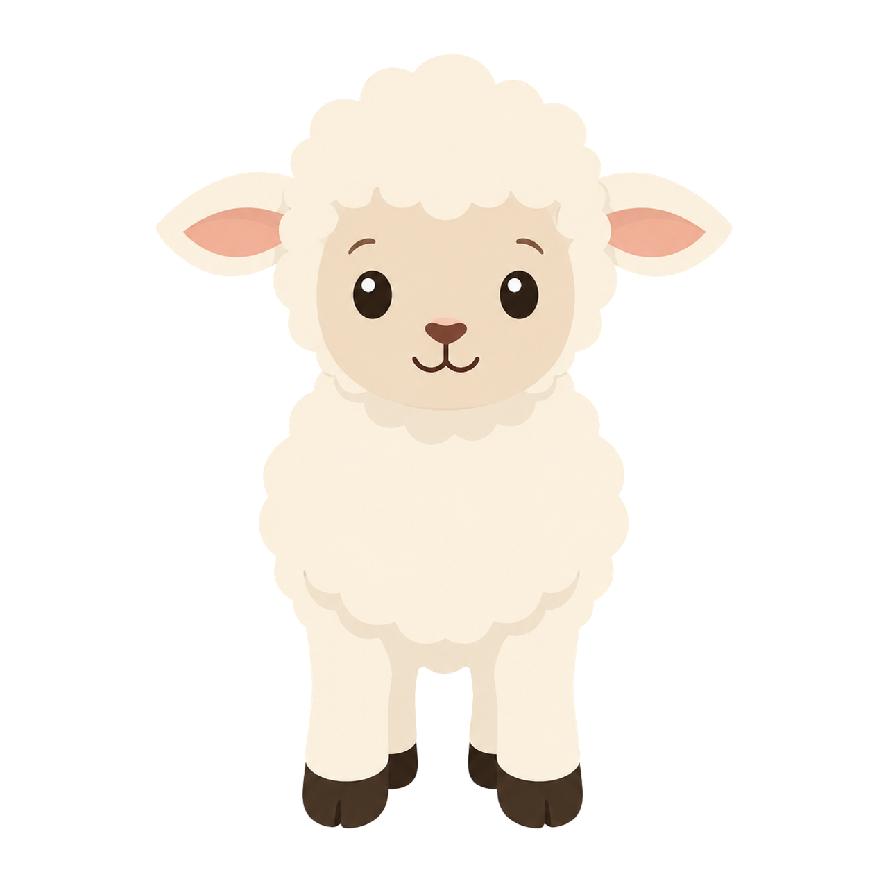 Free lamb cartoon cute vector