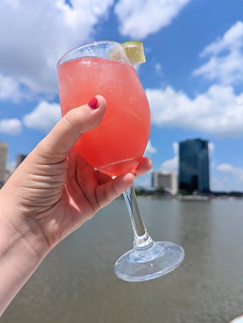 Cocktail, Weinglas, Limette, Getränk