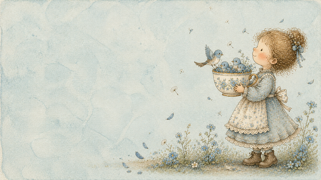 Free whimsical storybook watercolor illustration