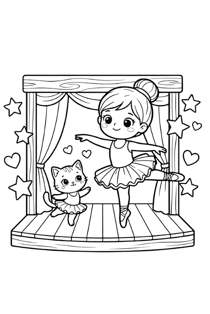 Free Ballet Ballerina illustration and picture