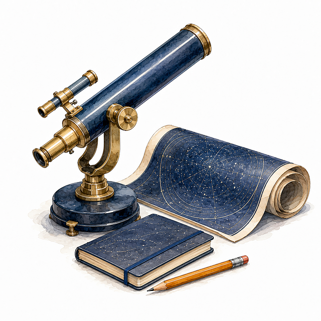 Free telescope astronomy cosmos illustration
