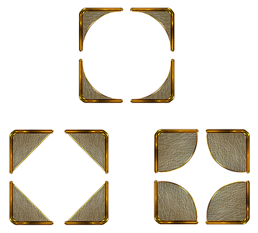 Free Corners Gold illustration and picture