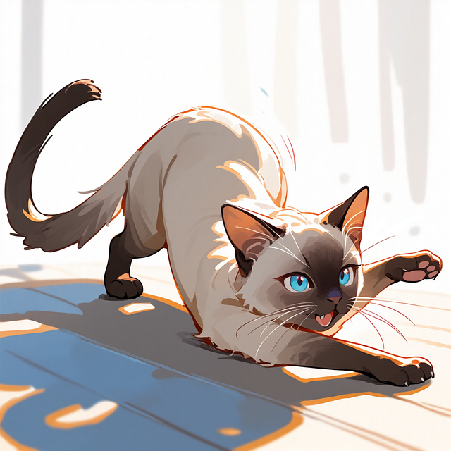 Free Cat Siamese Cat illustration and picture