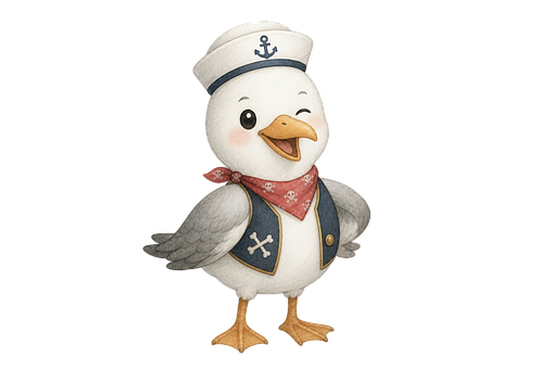 Gaivota, Pirata, Marinheiro