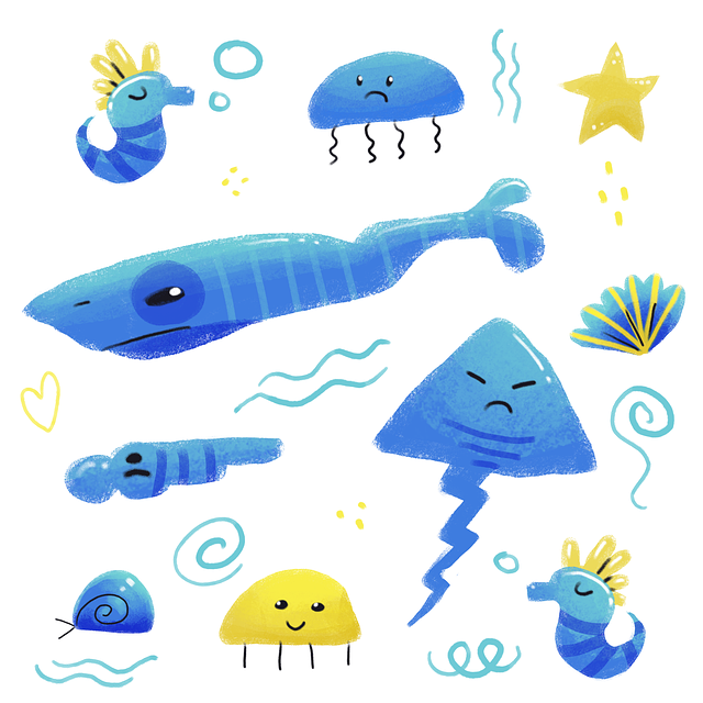 Free sea nature starfish illustration