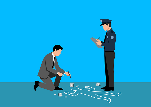 Free crime detective police illustration