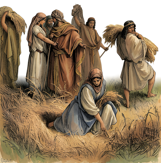 Free Ruth Boaz illustration and picture
