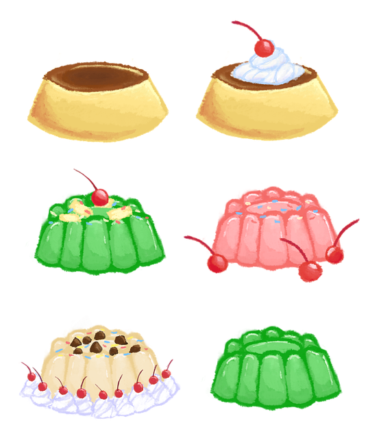 Free Jelly Dessert illustration and picture