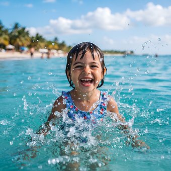 Free Child Beach illustration and picture