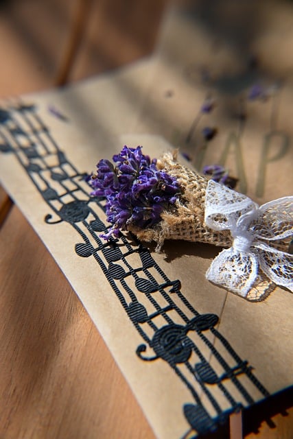 Free Lavender Musical Notes photo and picture