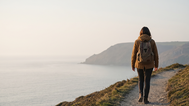 Free Woman Walking illustration and picture