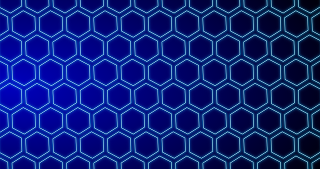 Blau, Sechseck, Bienewabe, Geometrisch