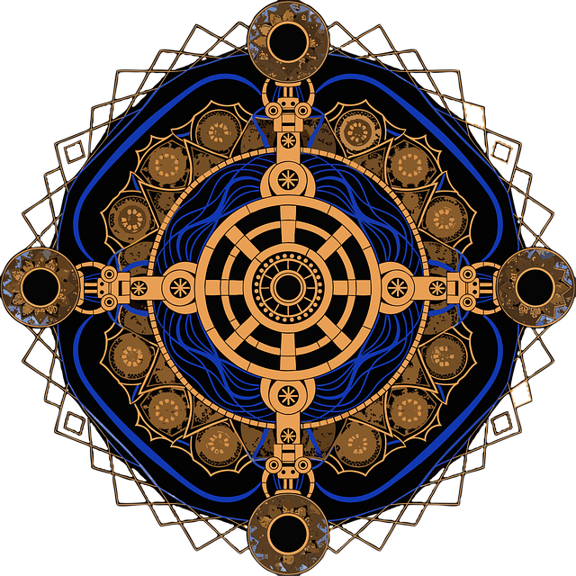 Free mandala abstract geometry vector