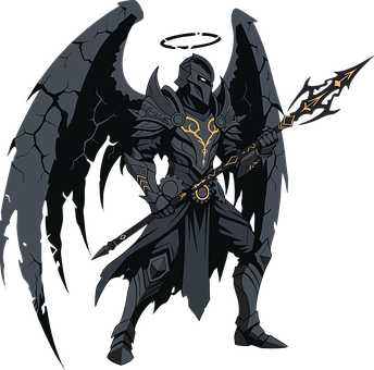 Free Fallen Angel Fantasy vector and picture