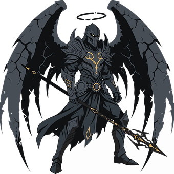 Free Fallen Angel Fantasy vector and picture