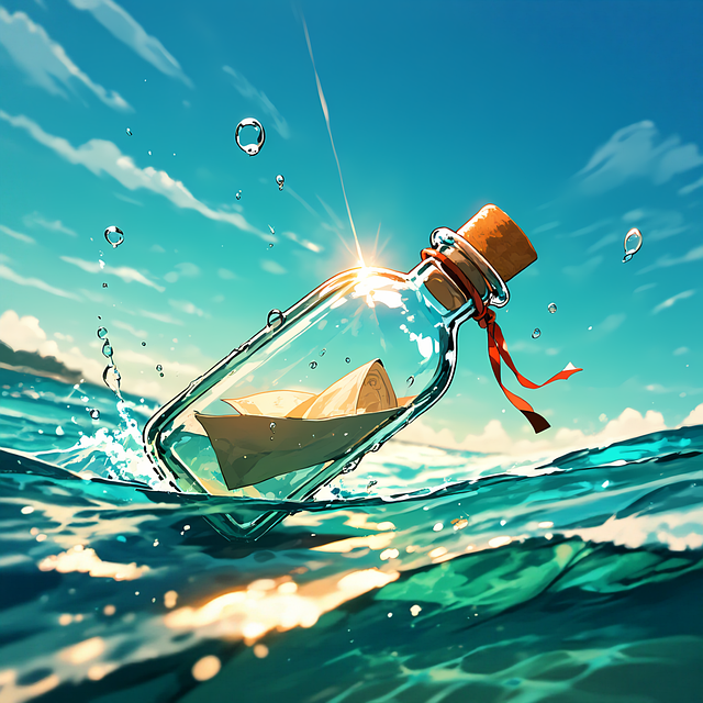 Free Bottle Message illustration and picture