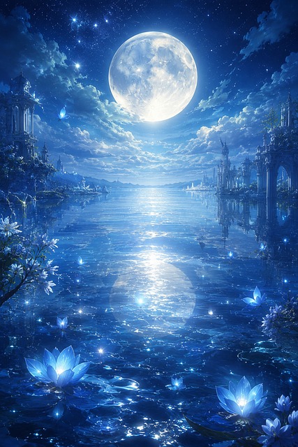 Free Fantasy Moon illustration and picture