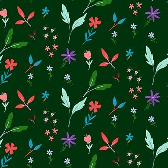 Mønster, Blomster, Gentagelse, Tapet