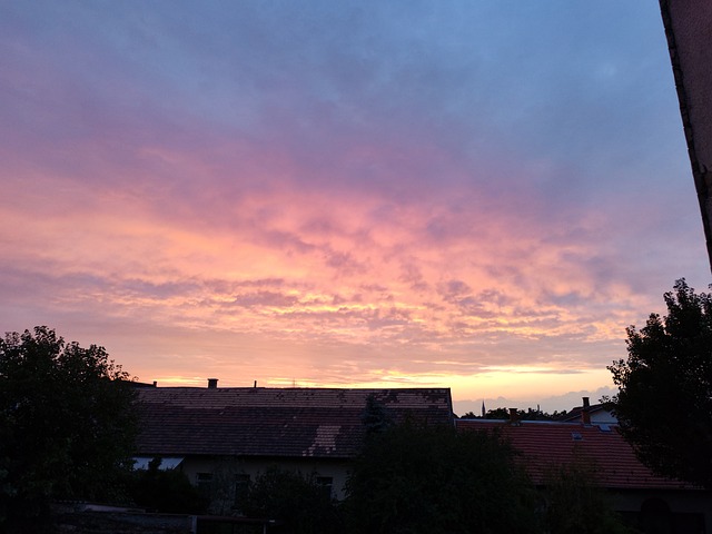 Sonnenuntergang, Himmel, Wolken, Natur