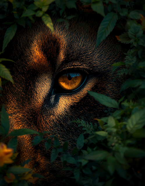 Free Lion Eye illustration and picture