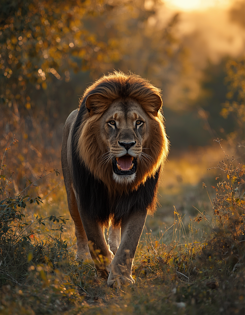 Free Lion Sunset illustration and picture