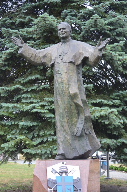 Estátua, Santo, Papa, Religião