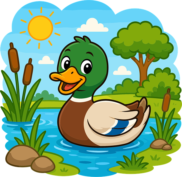 Free duck cartoon duck duckling illustration