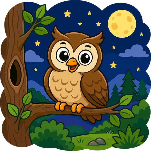 Free owl cute owl forest owl illustration