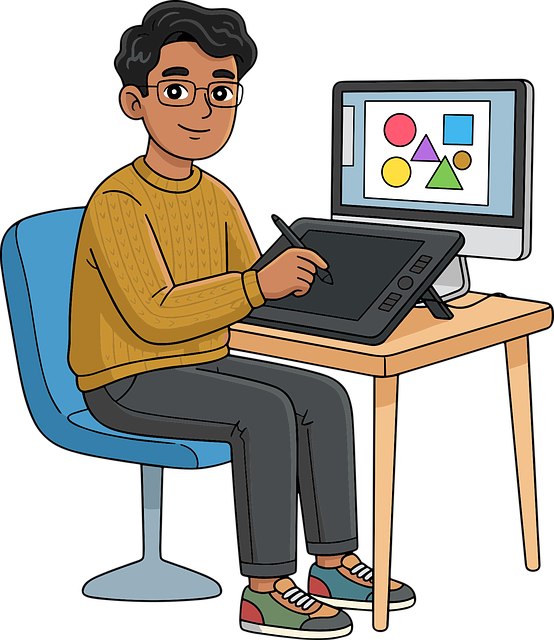 Free graphic designer digital artist drawing tablet illustration