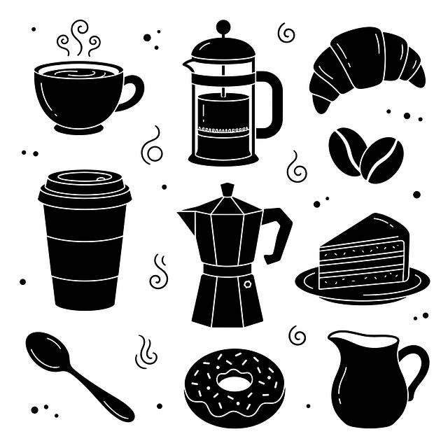 Free coffee silhouettes coffee icons coffee cup vector