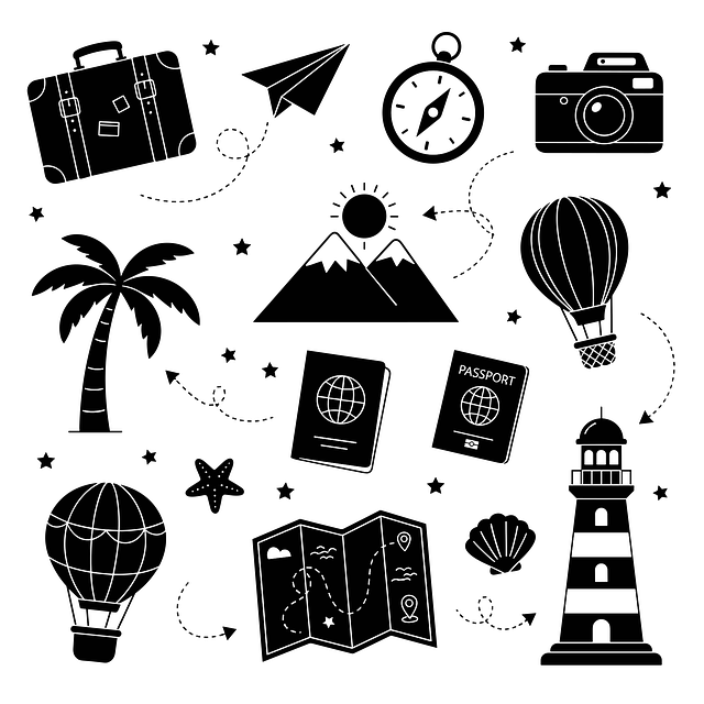 Free Travel Silhouettes Travel Icons vector and picture