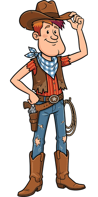Free Cartoon Cowboy Cowboy Hat vector and picture