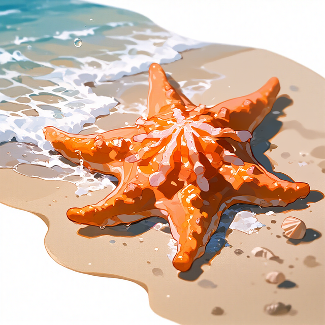 Free Starfish Beach illustration and picture