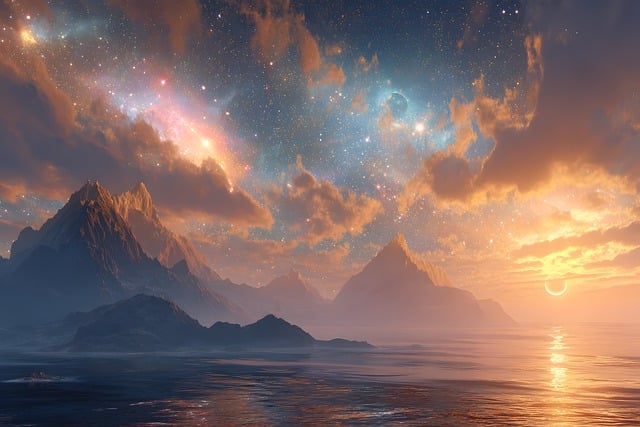 Free scenic surreal magnificent illustration