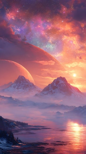 Free landscape surreal epic illustration
