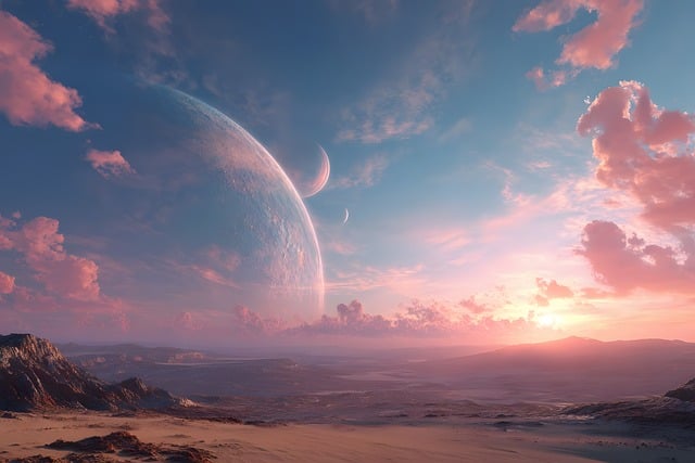 Free landscape planetary mystical illustration