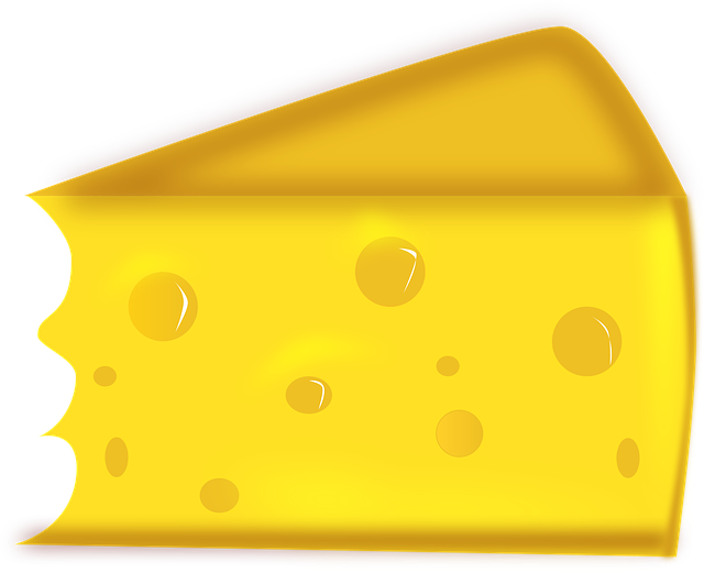 Free cheese food yellow vector